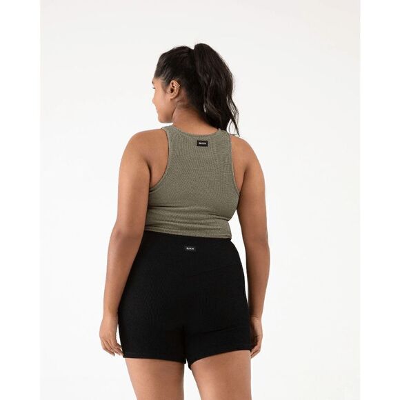 Bloch Crinkle Play Racer Tank in Washed Moss Size Extra Small - Picture 4 of 4